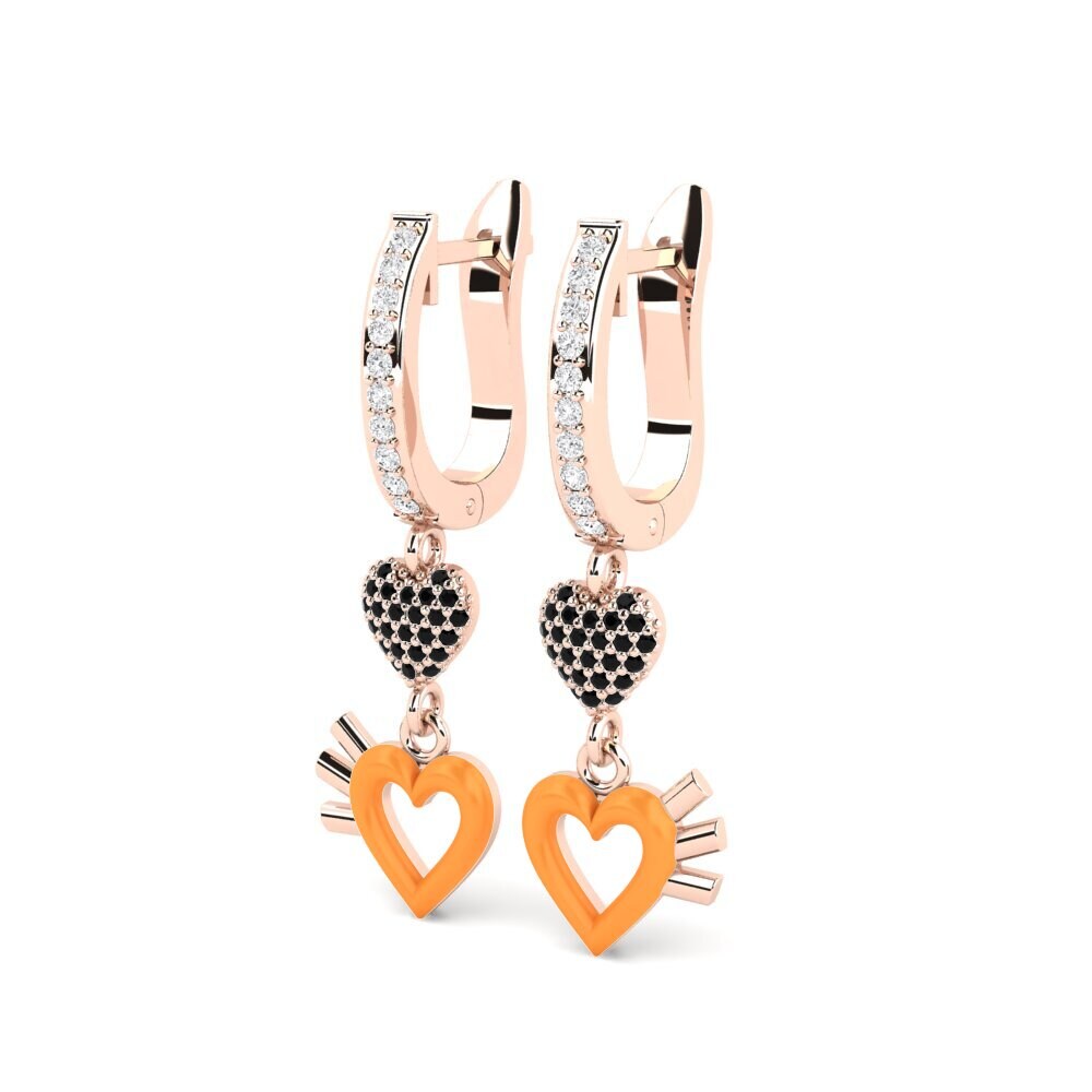 18k Oro Rosa Pendiente de mujer Percezione