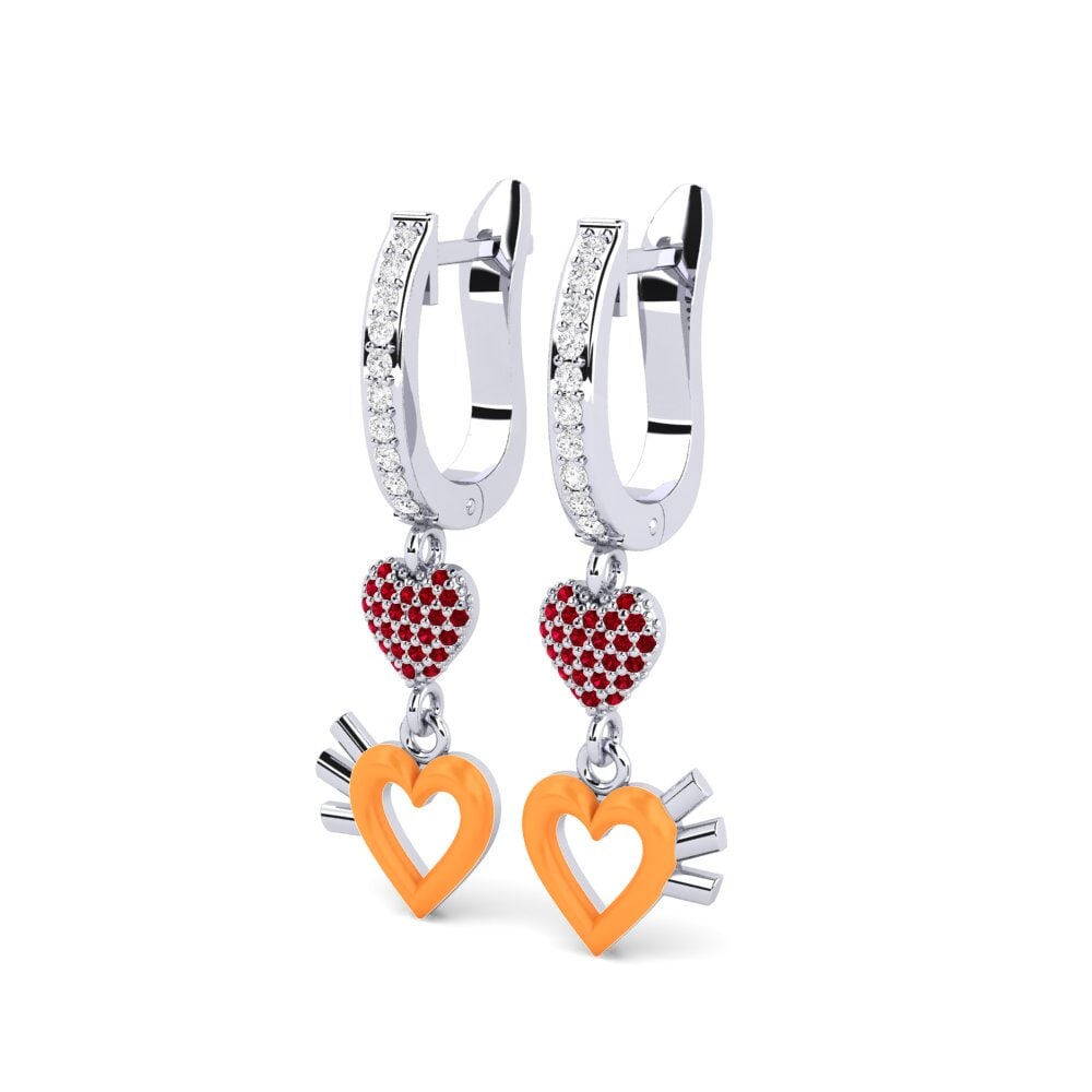 Red Zirconia Women's Earring Percezione