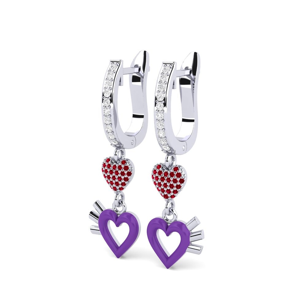 Red Zirconia Women's Earring Percezione