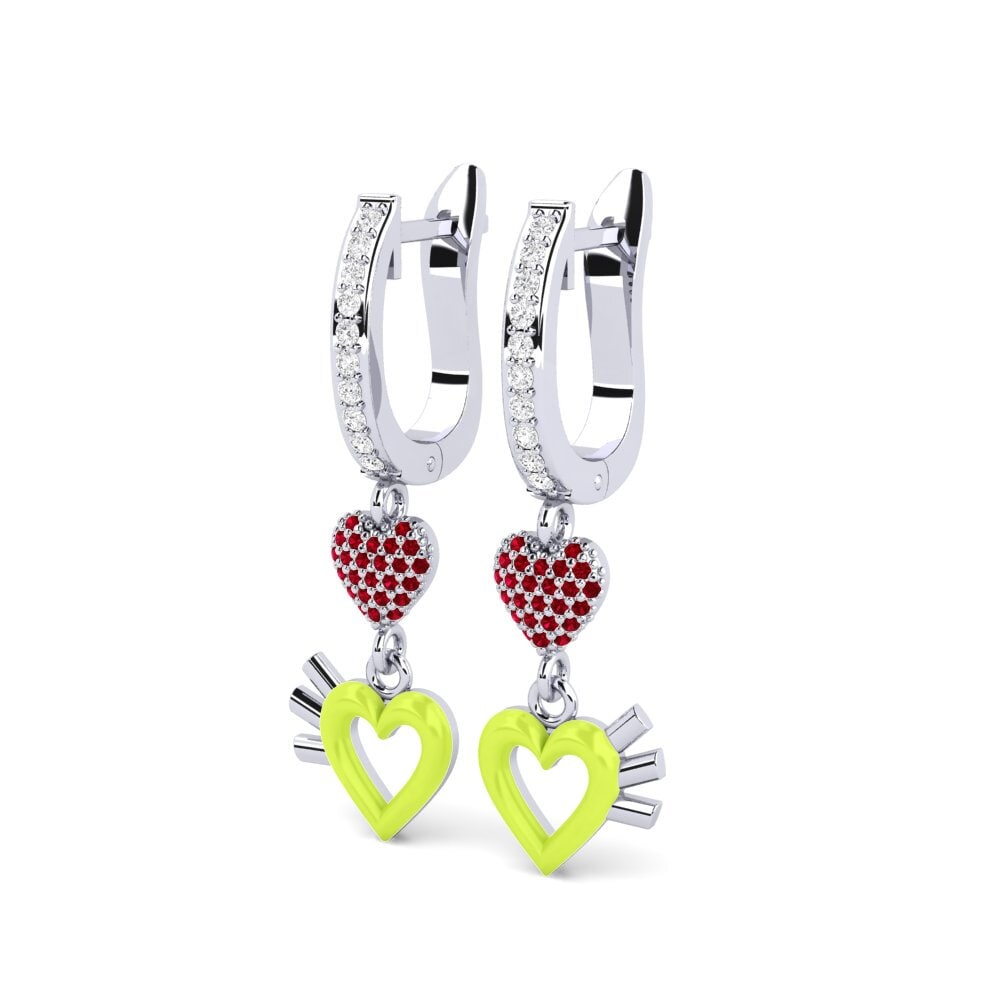 Red Zirconia Women's Earring Percezione