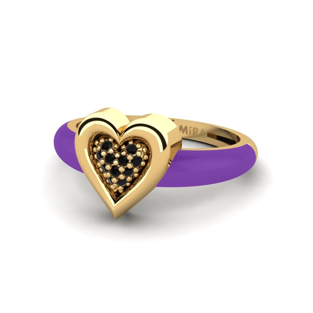Zafiro negro Anillo meñique Piccoamore