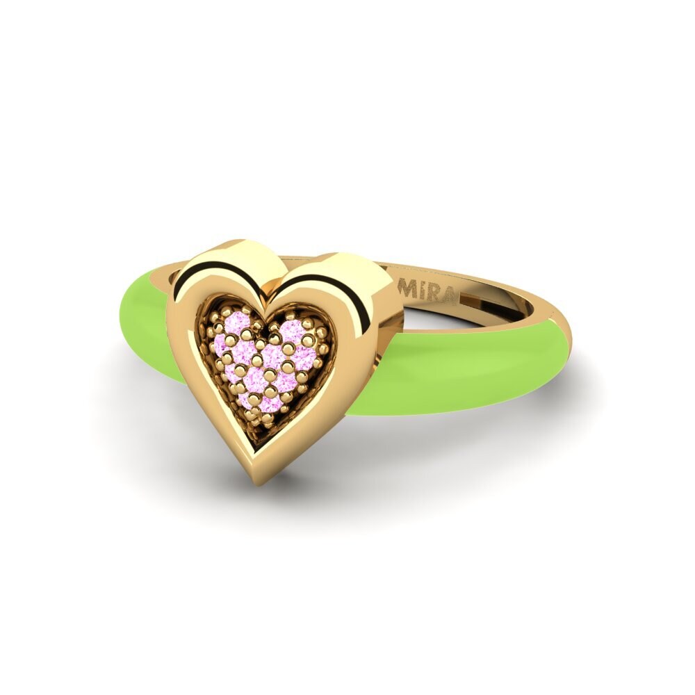 Rosa Saphir Pinker Ring Piccoamore