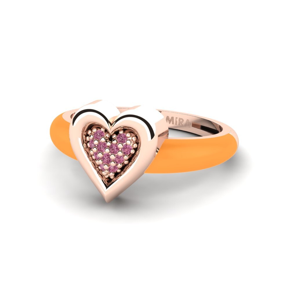 Rotgold 375 Pinker Ring Piccoamore