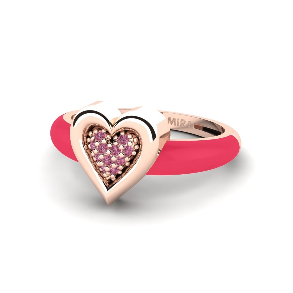 Rotgold 375 Pinker Ring Piccoamore