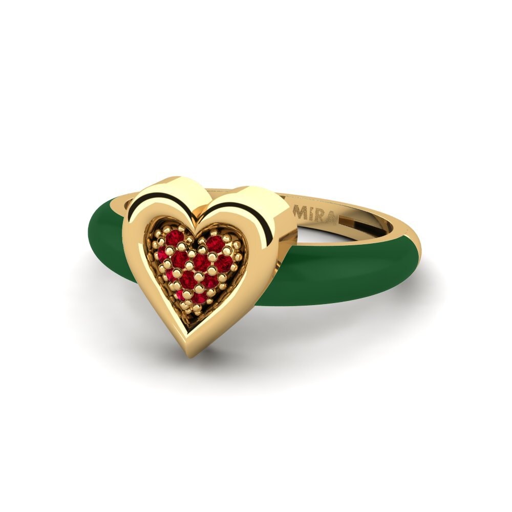 Circonita Roja Anillo meñique Piccoamore
