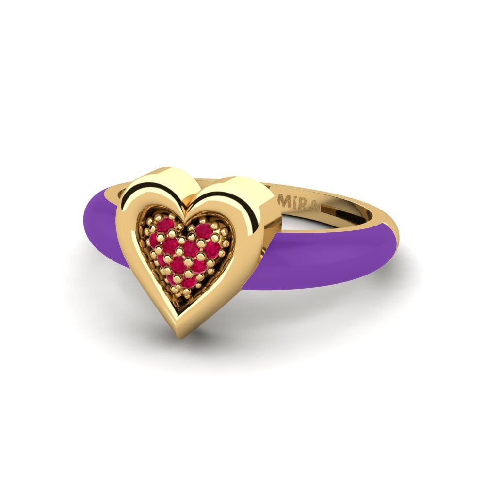 Rubí Anillo meñique Piccoamore