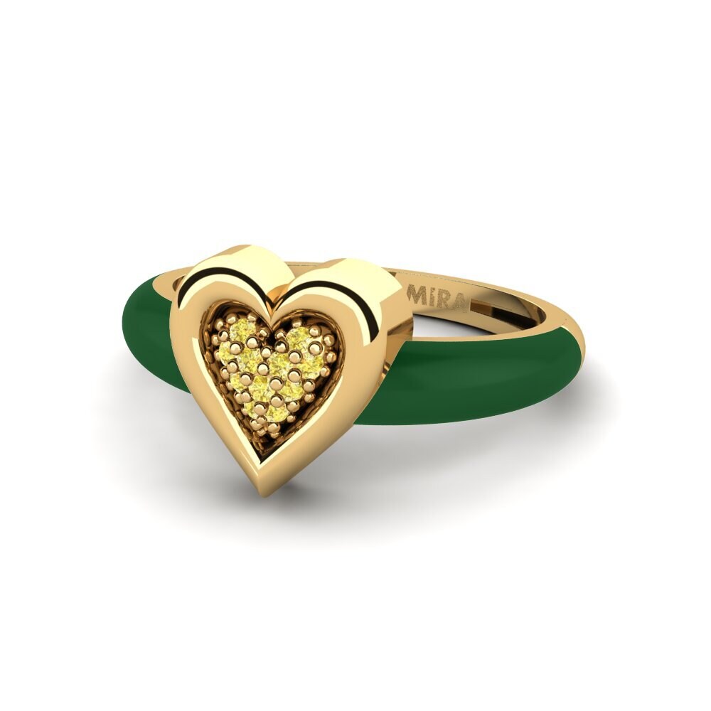 Gelber Saphir Pinker Ring Piccoamore