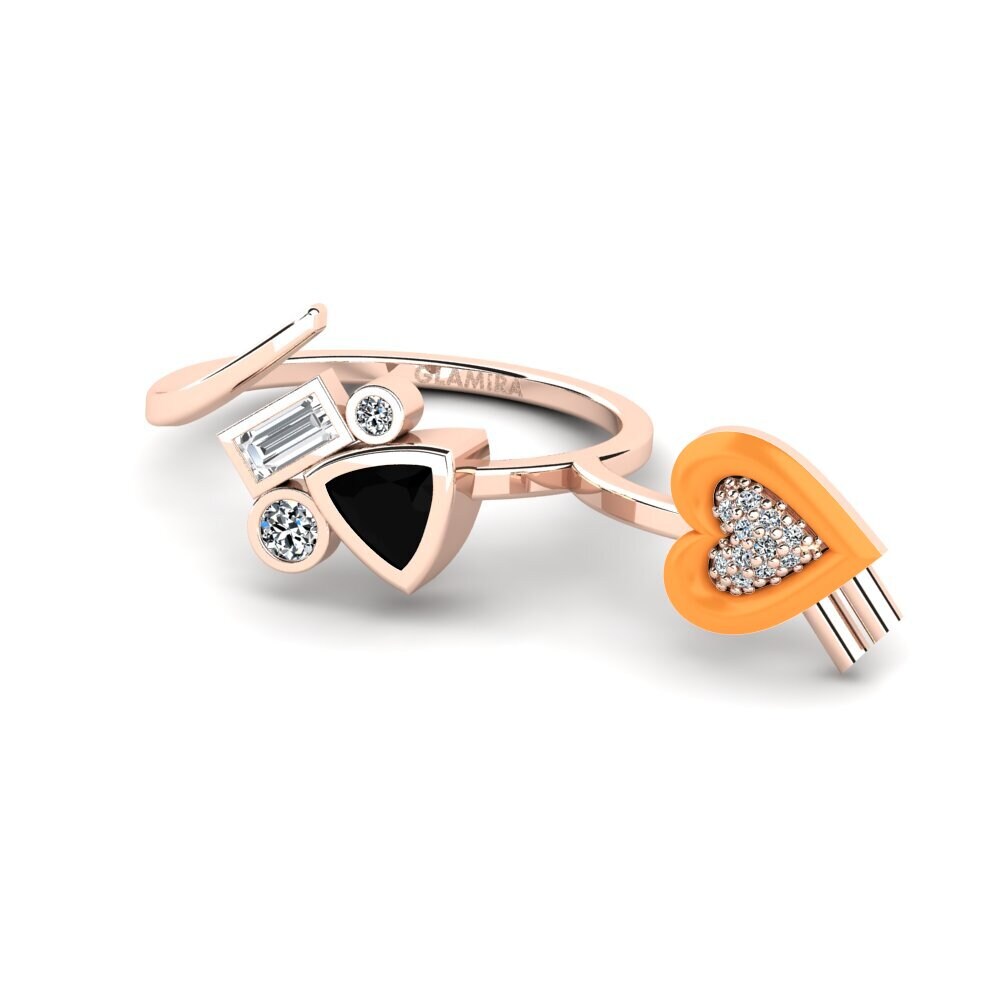 Schwarzer Saphir Ring Polpo