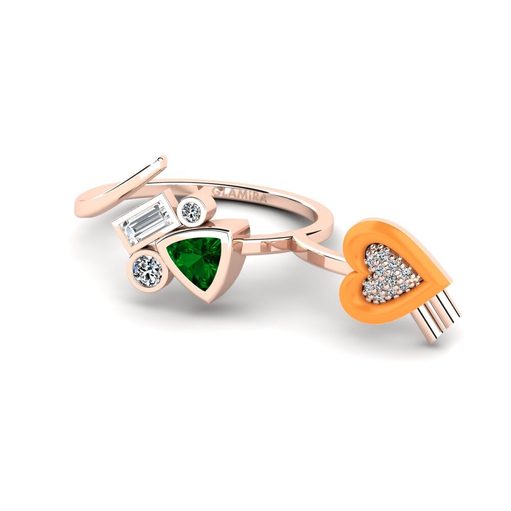 Grüner Zirkonia Ring Polpo