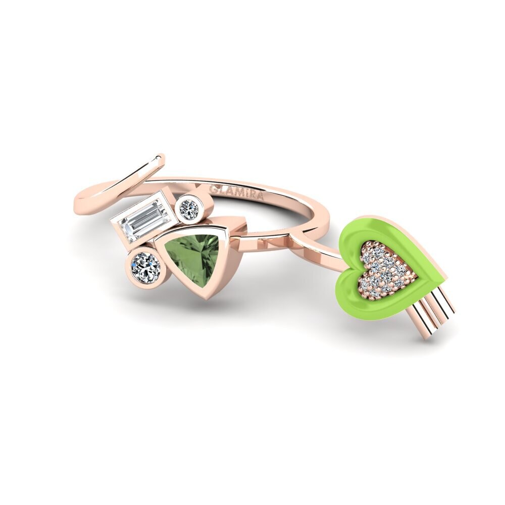 Grüner Saphir Ring Polpo