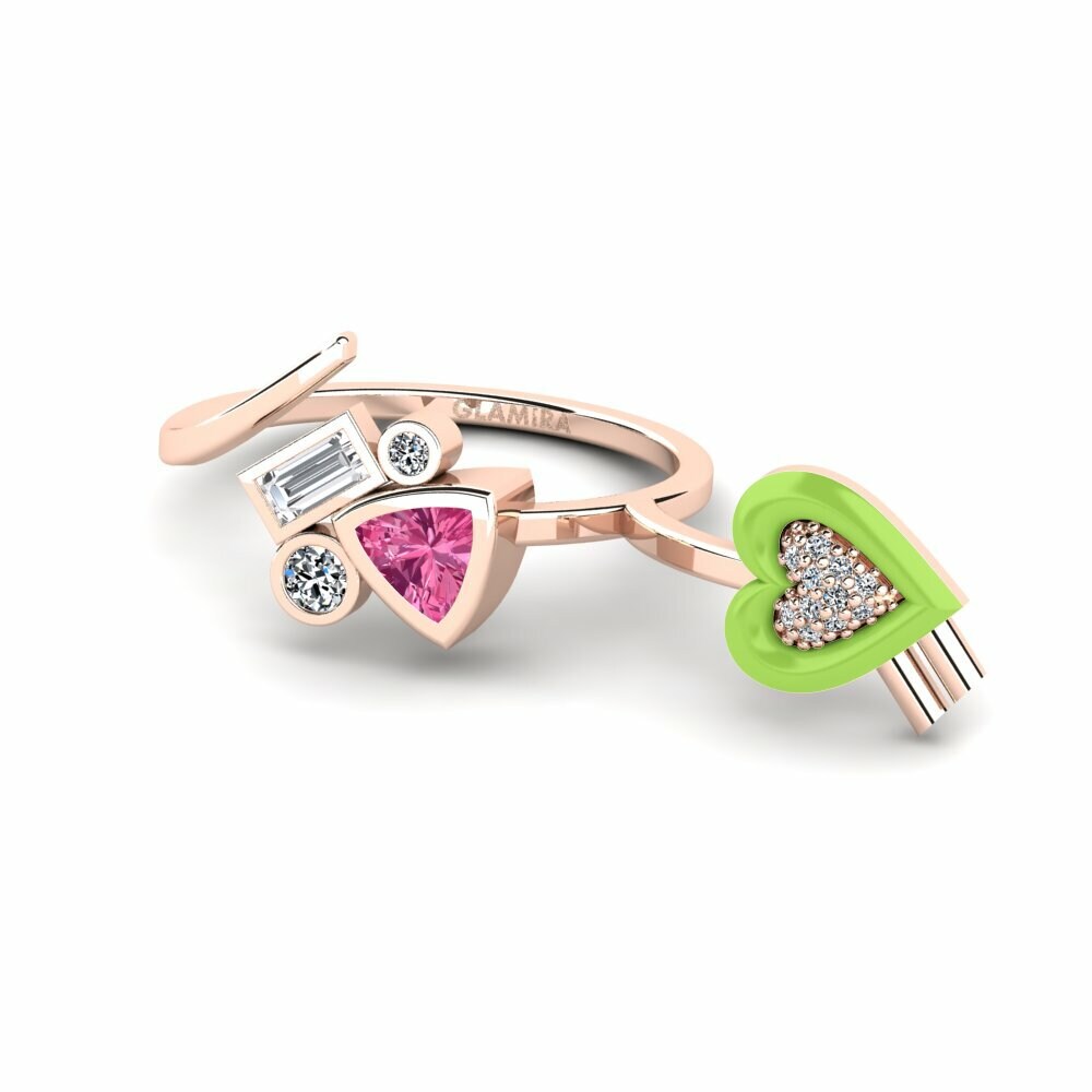 Tourmaline Rose Bague Polpo