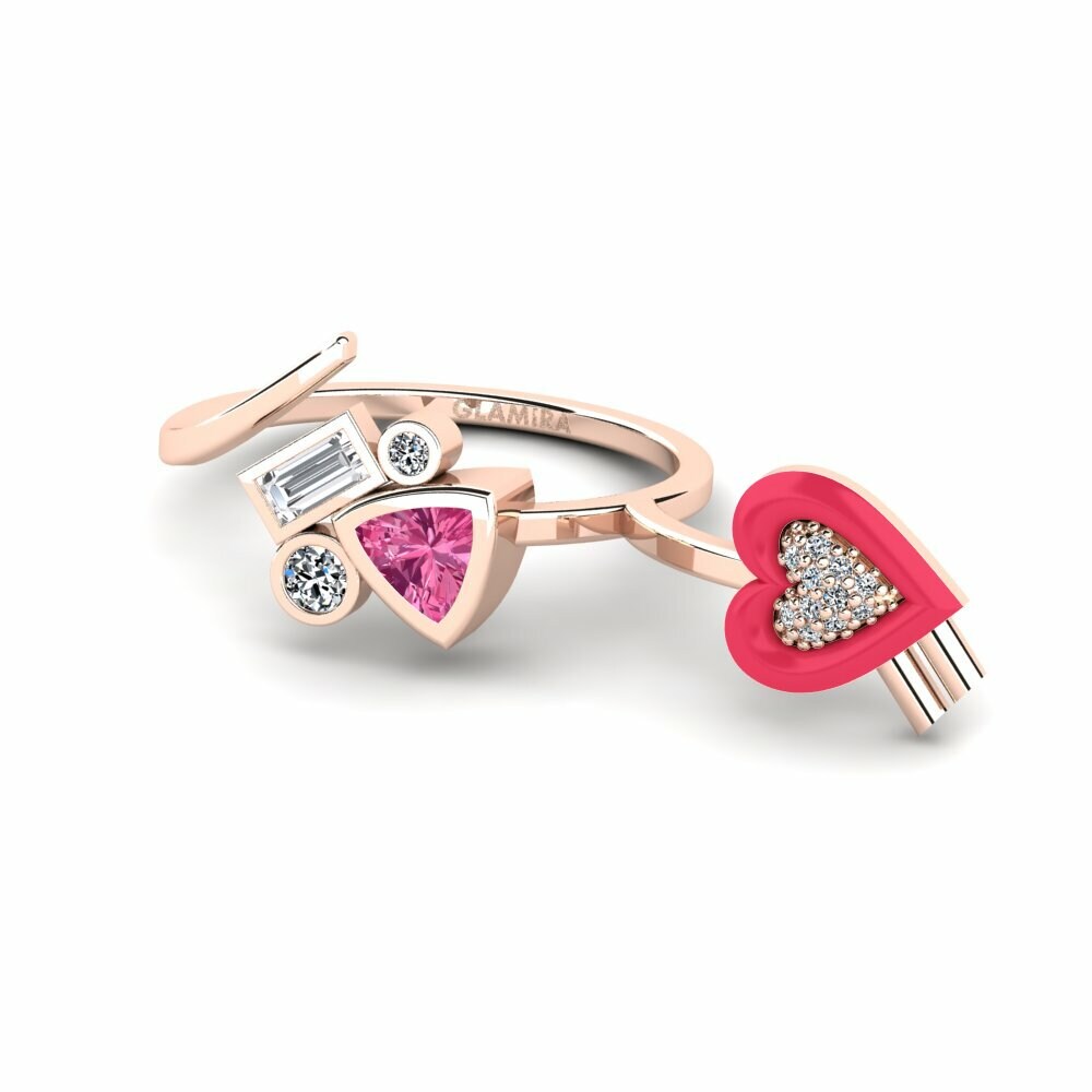 Tourmaline Rose Bague Polpo