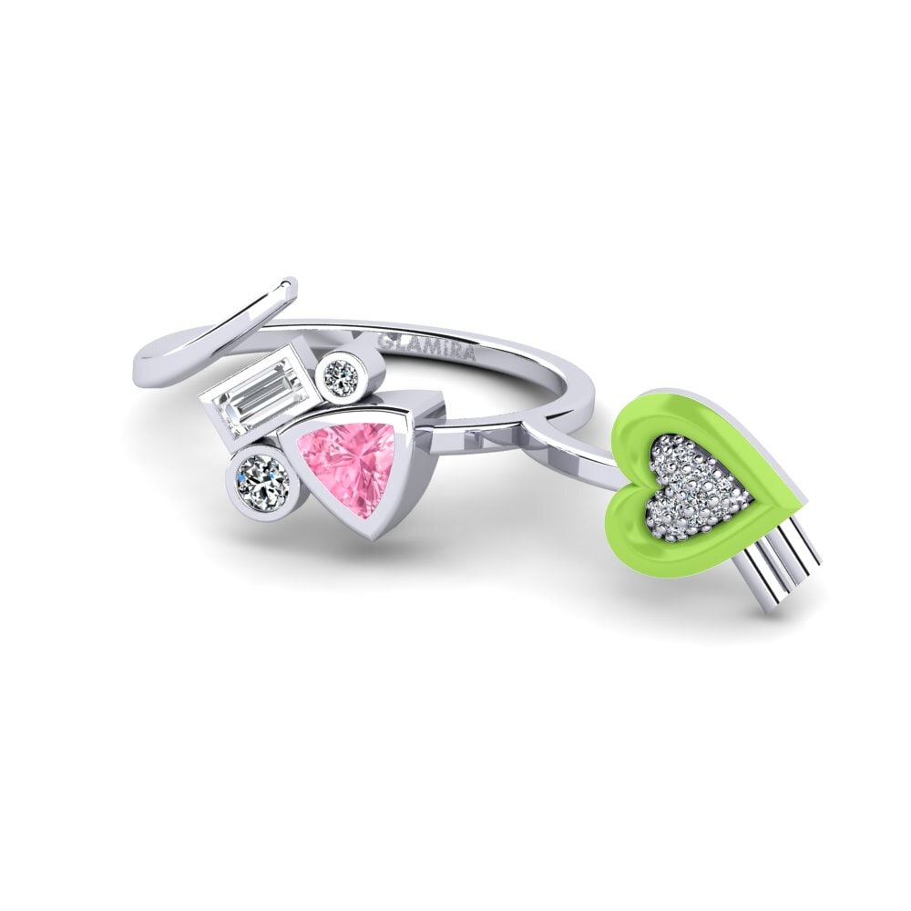 14ct White Gold Ring Polpo