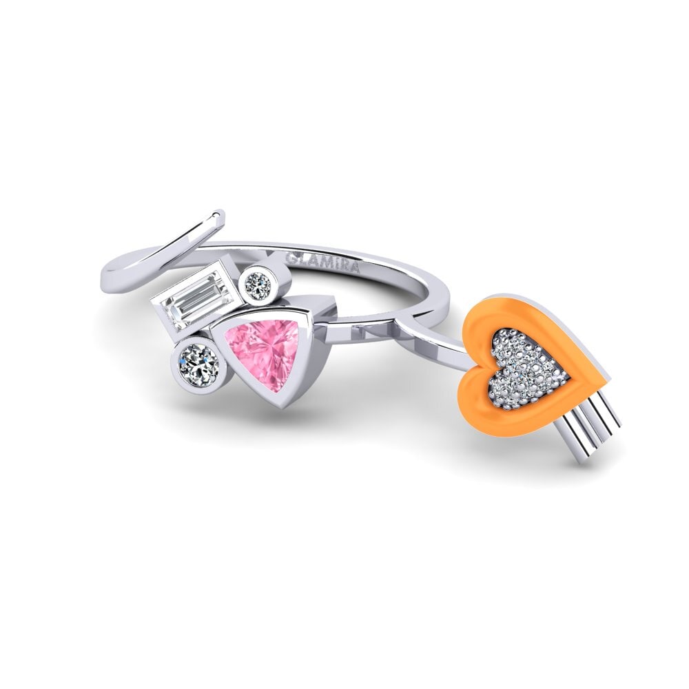 14ct White Gold Ring Polpo