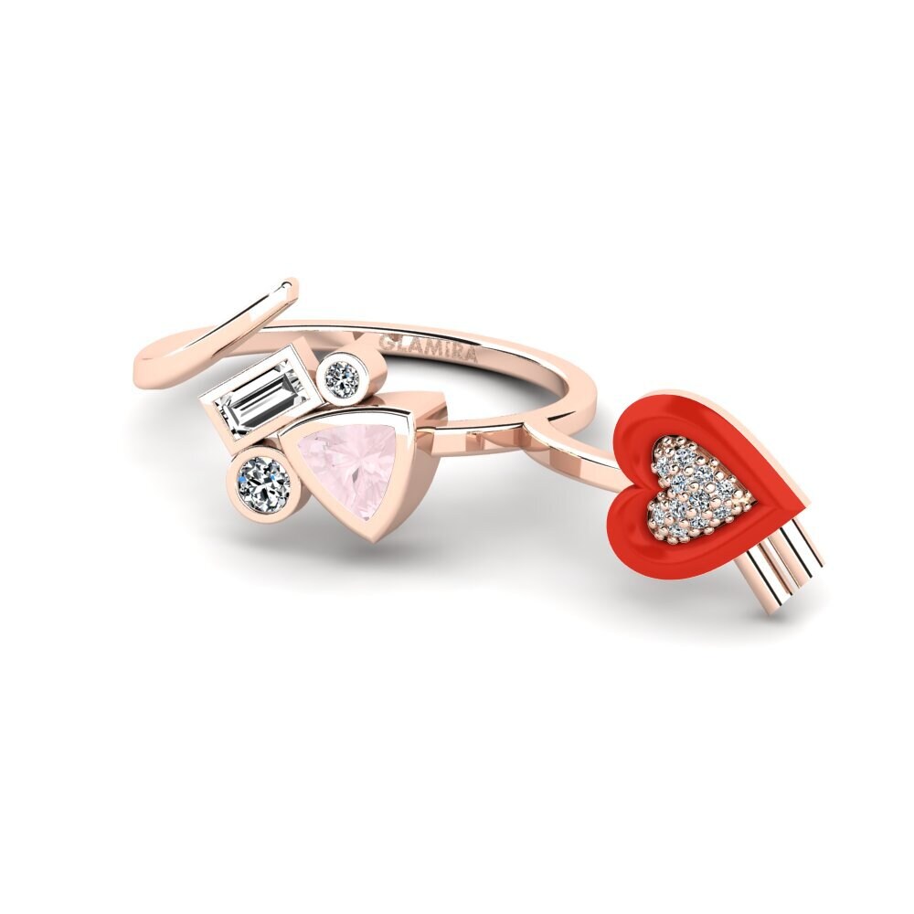 Rosenquarz Ring Polpo