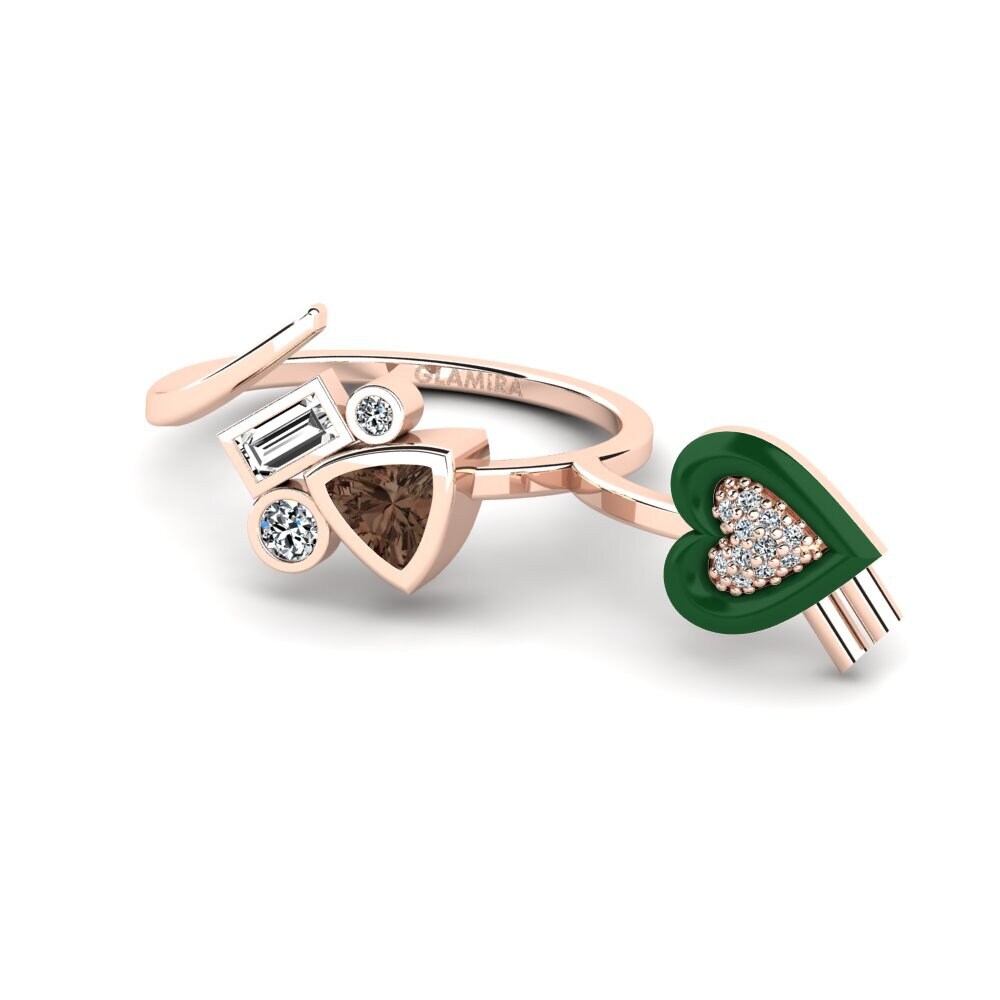 Rauchquarz Ring Polpo