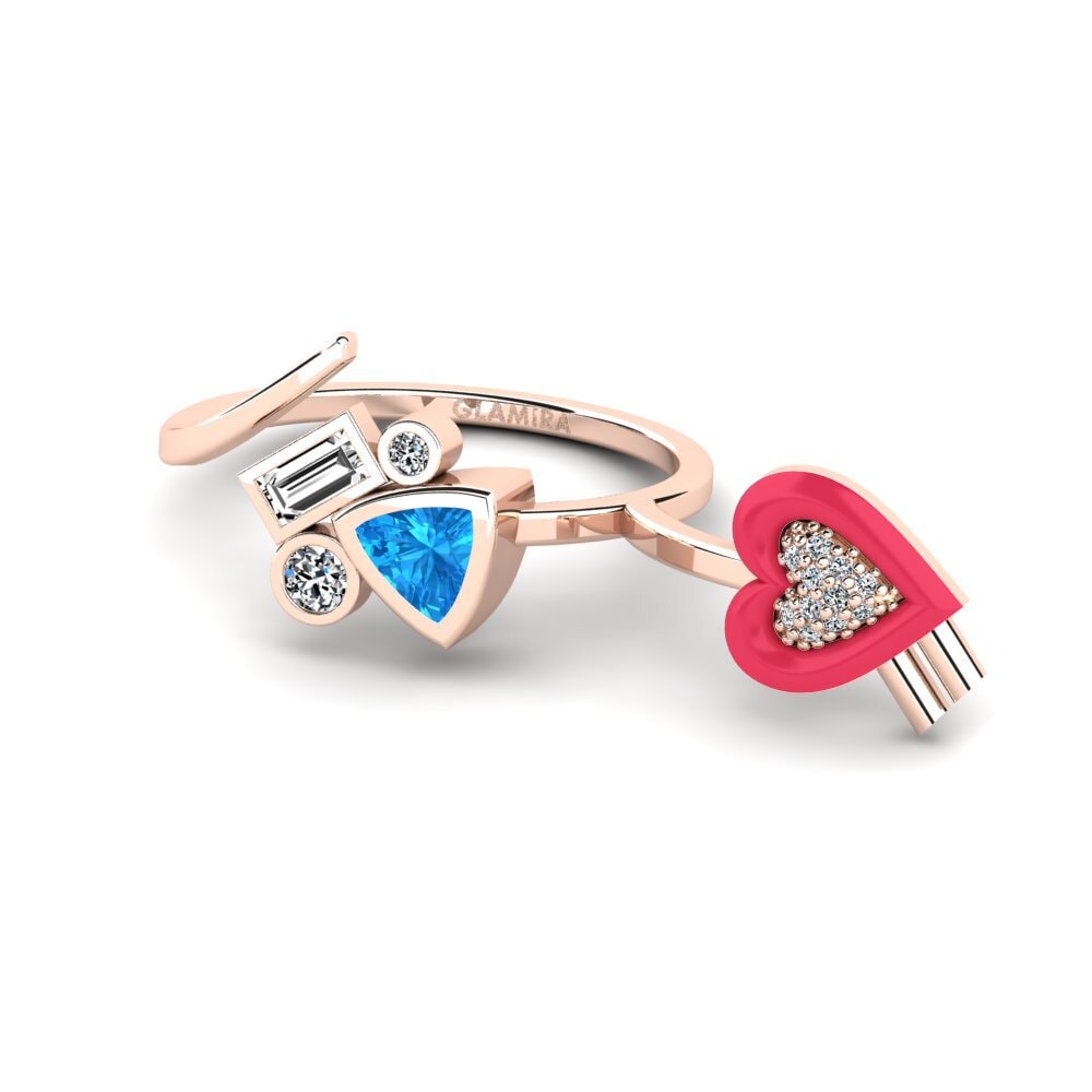 Blauer Topas Ring Polpo