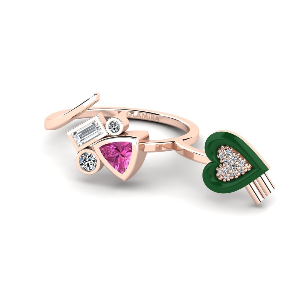 Pink Topaz Ring Polpo
