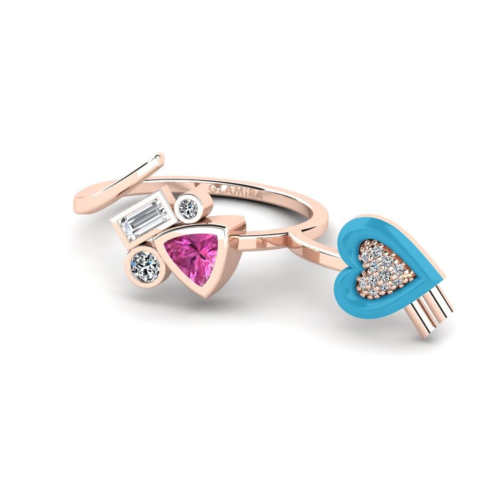 Pink Topaz Ring Polpo
