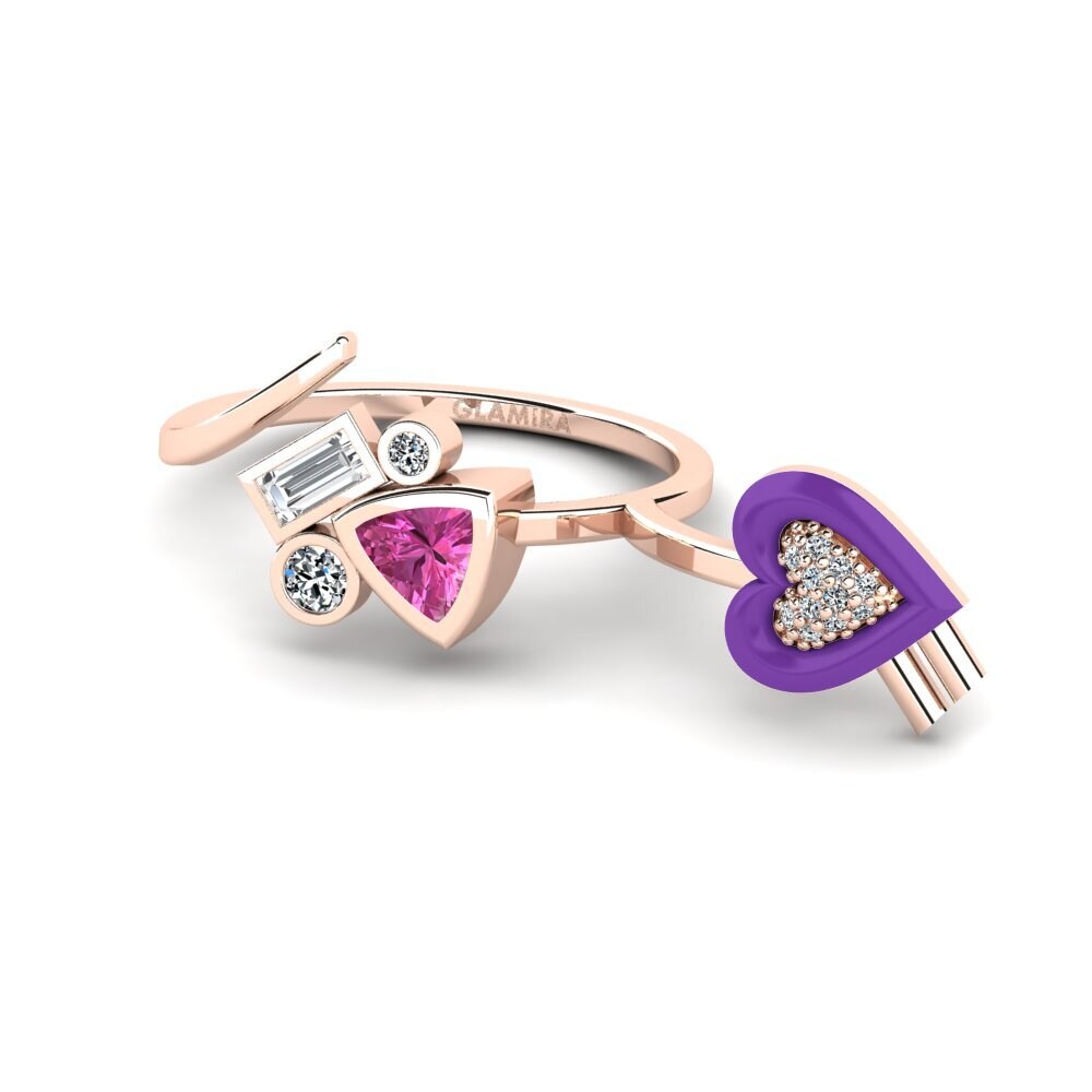 Pink Topaz Ring Polpo