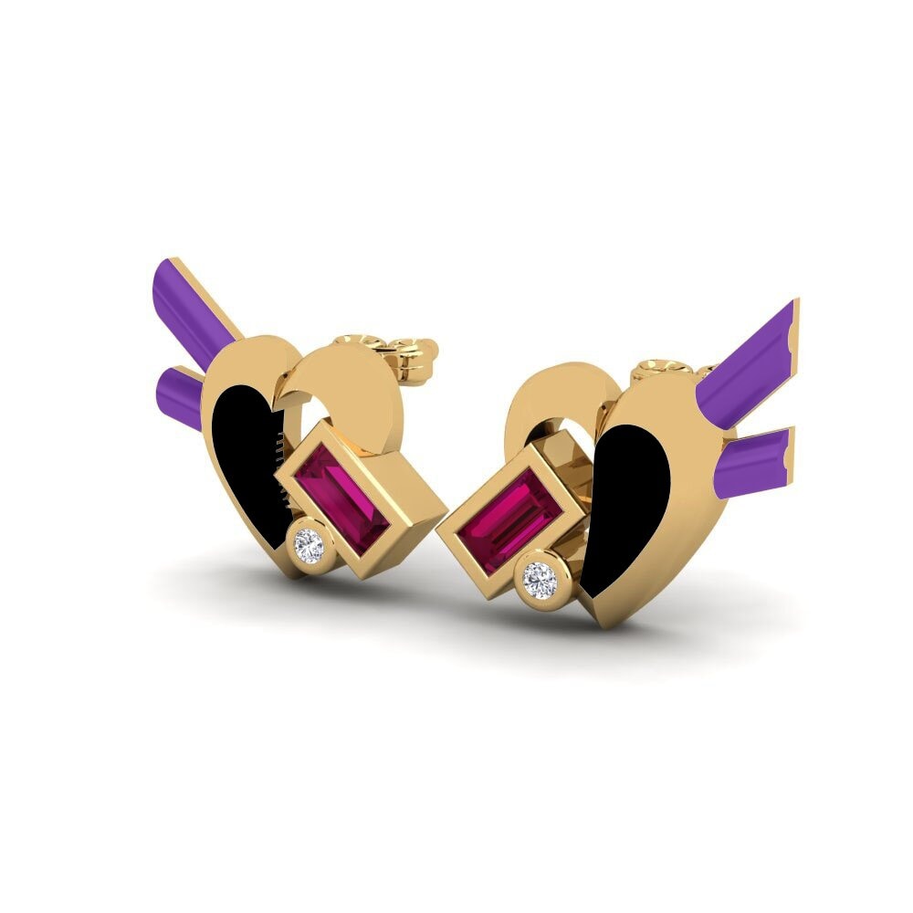 Rhodolite Garnet Women's Earring Prezioso