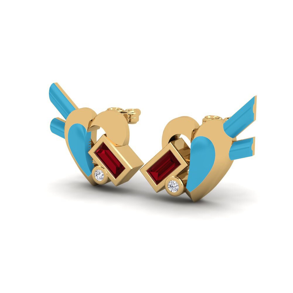 Red Zirconia Women's Earring Prezioso