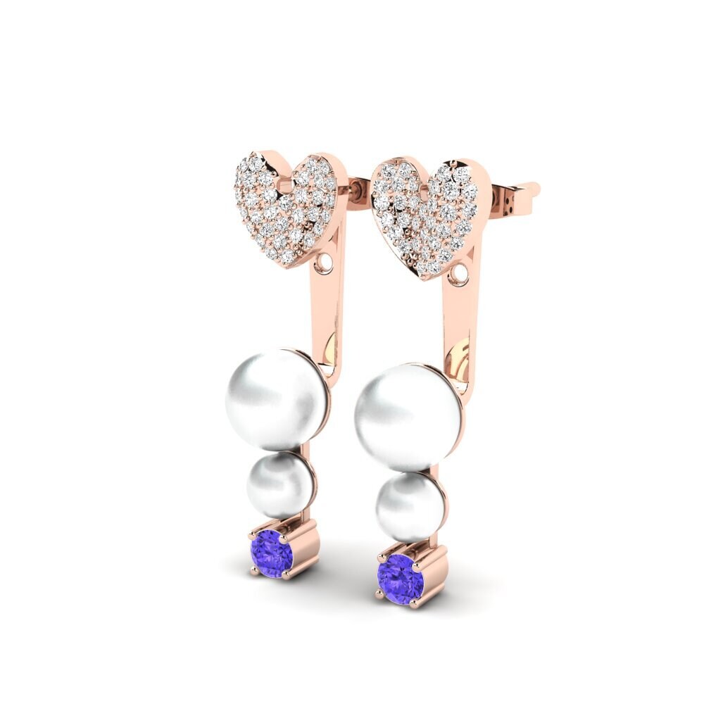 Tanzanite Earring Pure Heart