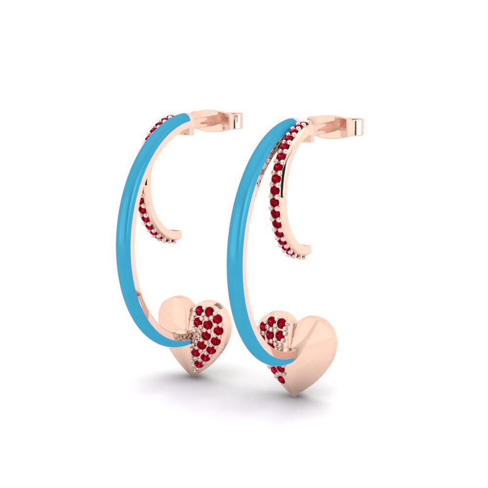 Red Zirconia Women's Earring Redviolet