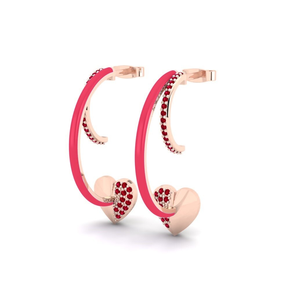 Red Zirconia Women's Earring Redviolet