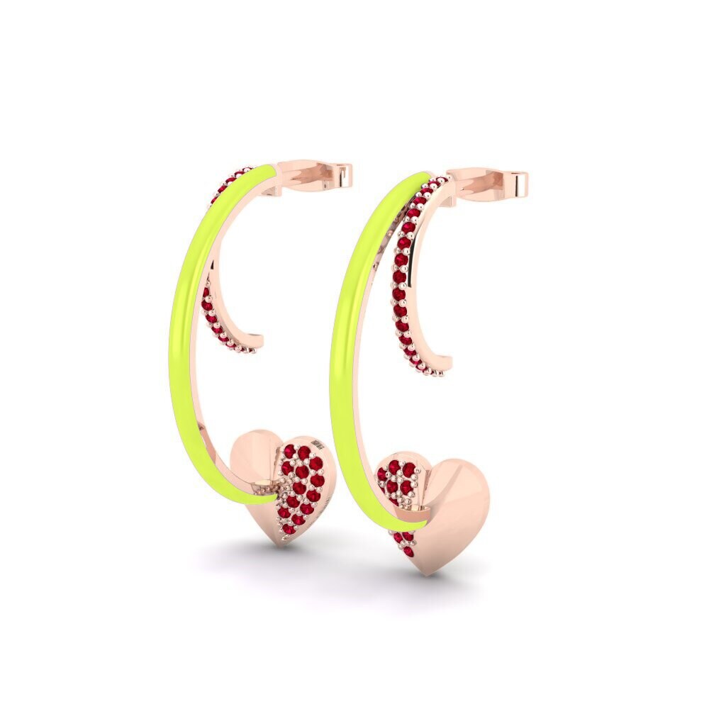 Red Zirconia Women's Earring Redviolet