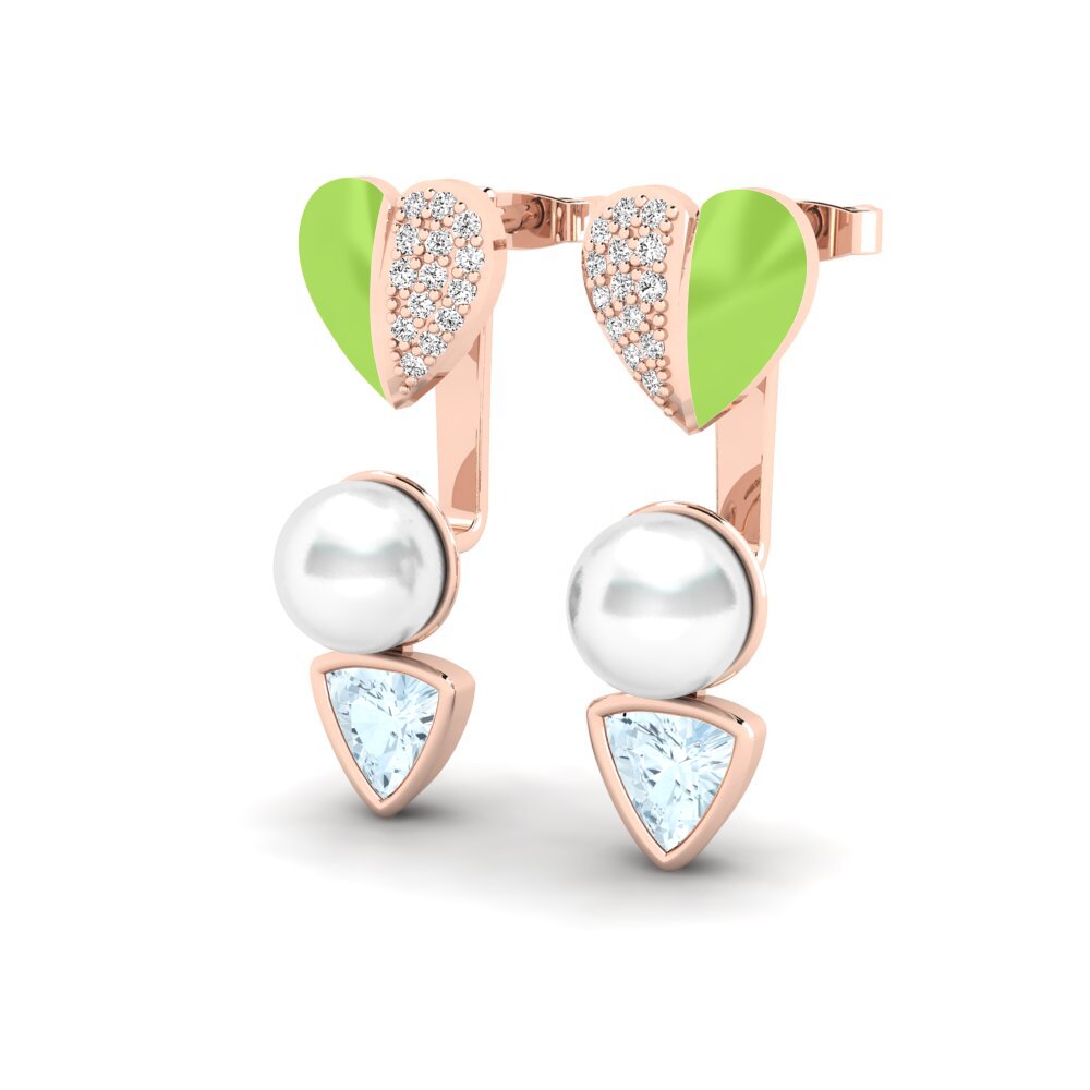Aquamarine Women's Earring Sepia