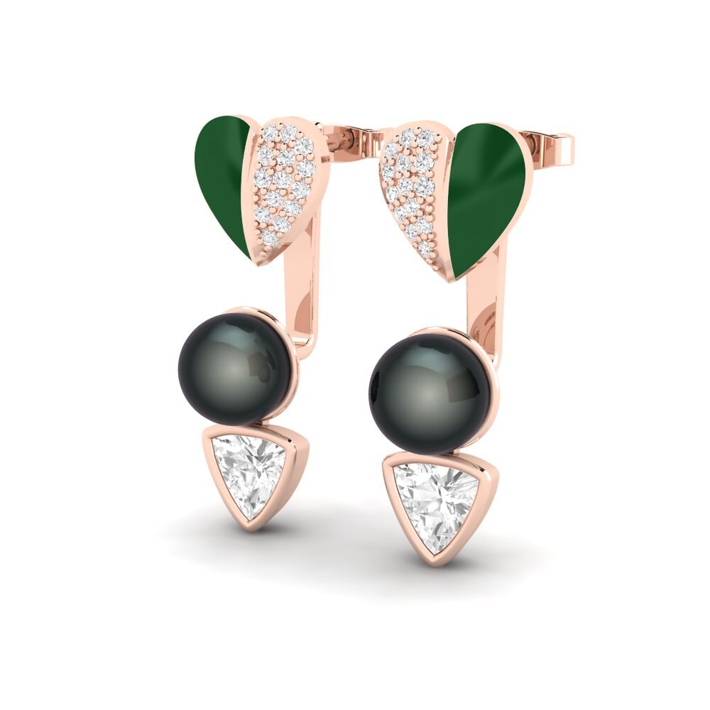 White sapphire Women's Earring Sepia