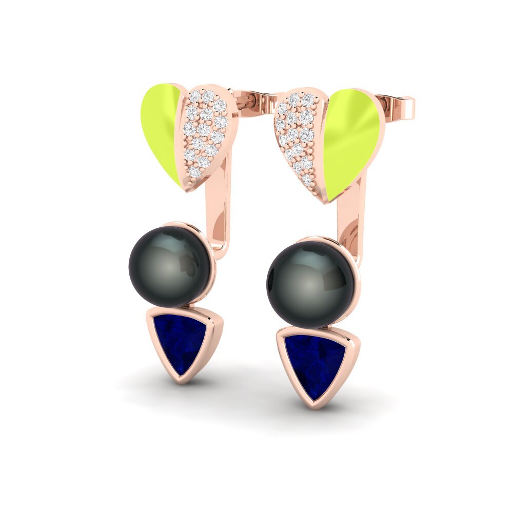 Sapphire Women's Earring Sepia