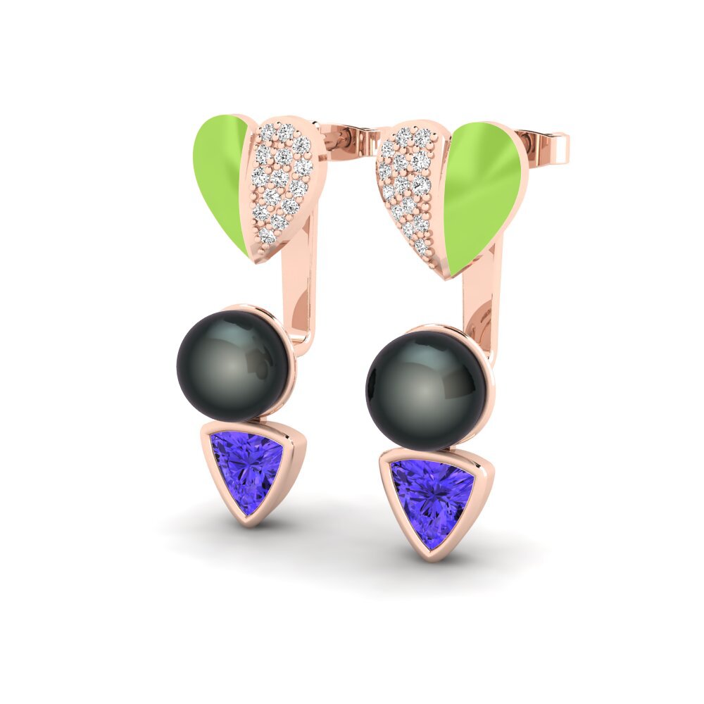 Tanzanite Earring Sepia