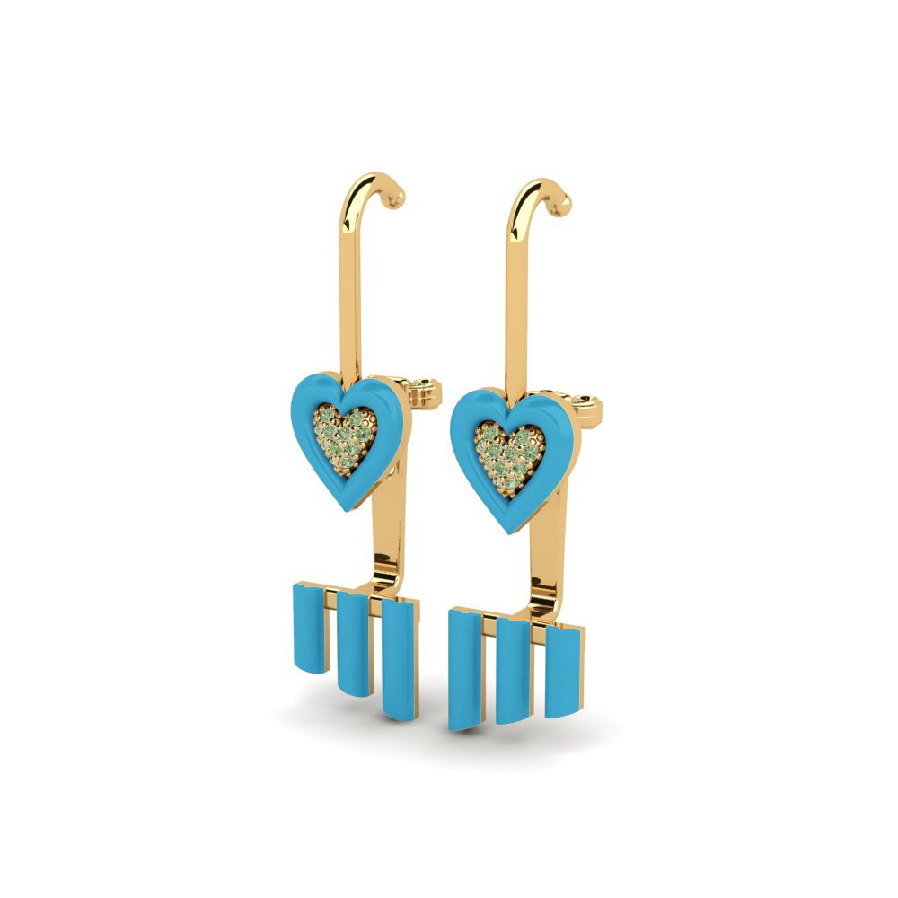 Green Diamond Women's Earring Several