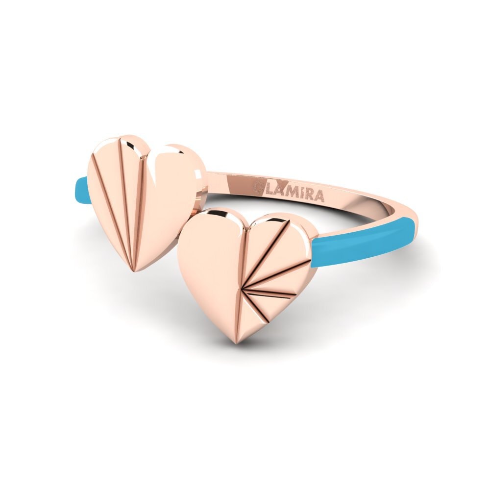 14ct Rose Gold Ring Sparkly