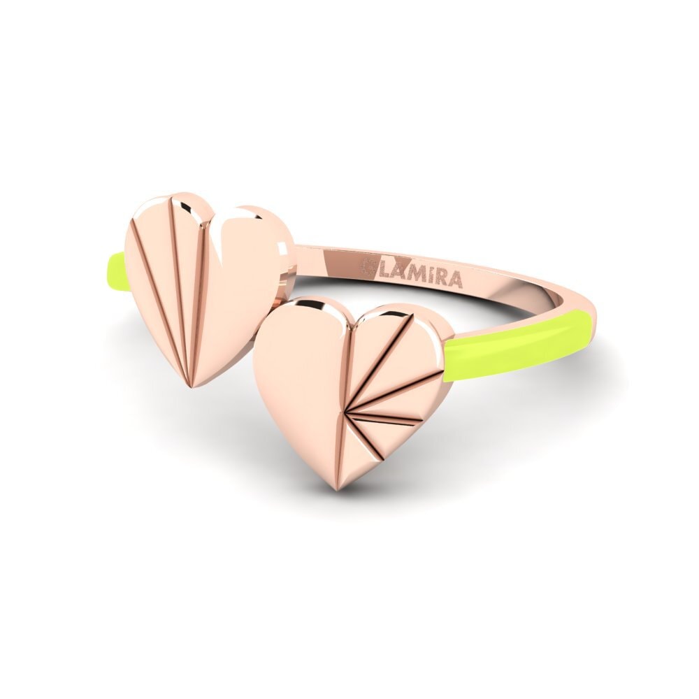 Rotgold 585 Ring Sparkly