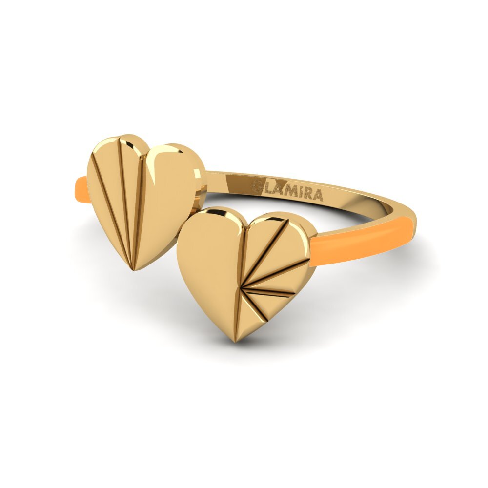 Gelbgold 585 Ring Sparkly