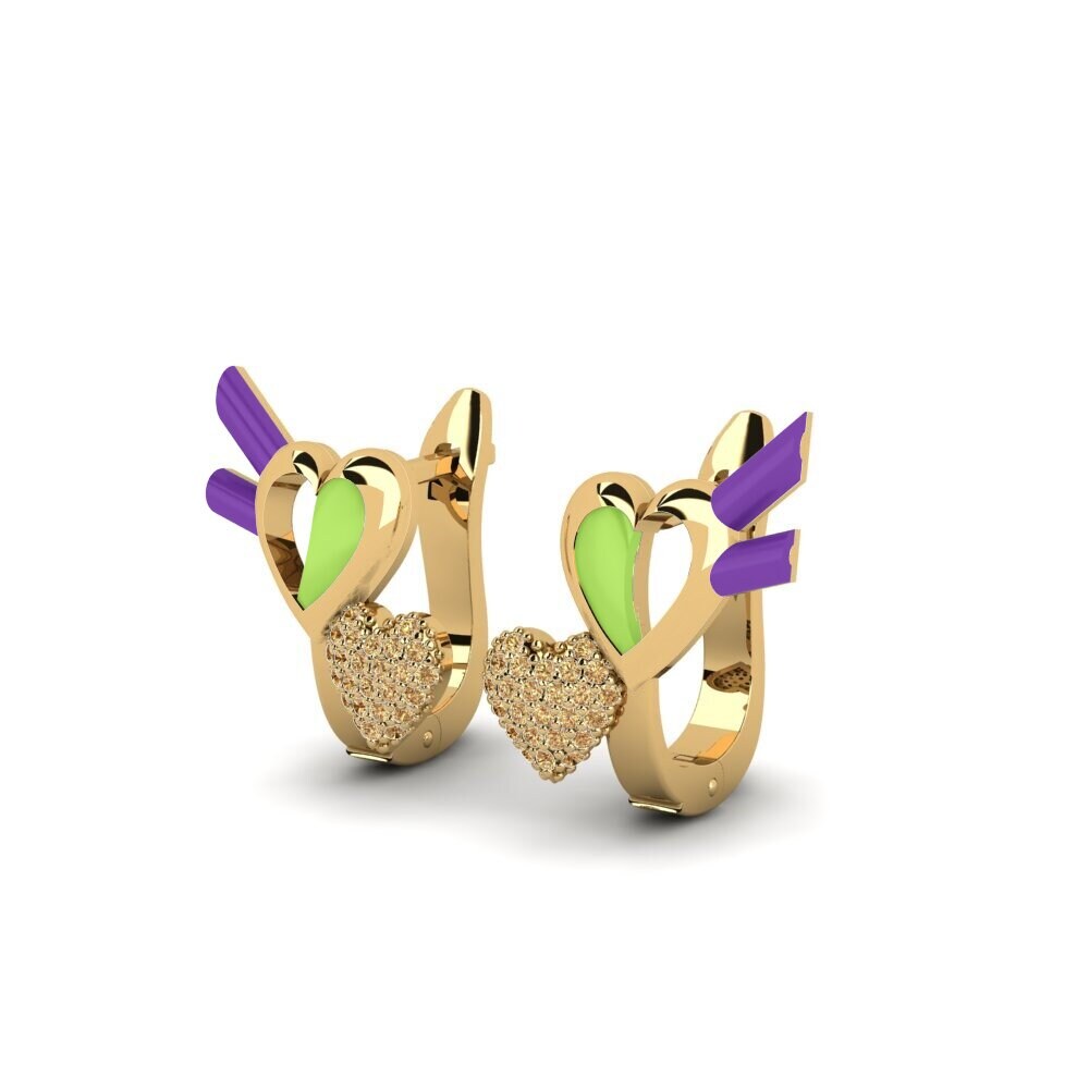 Brown Diamond Women's Earring Specchi