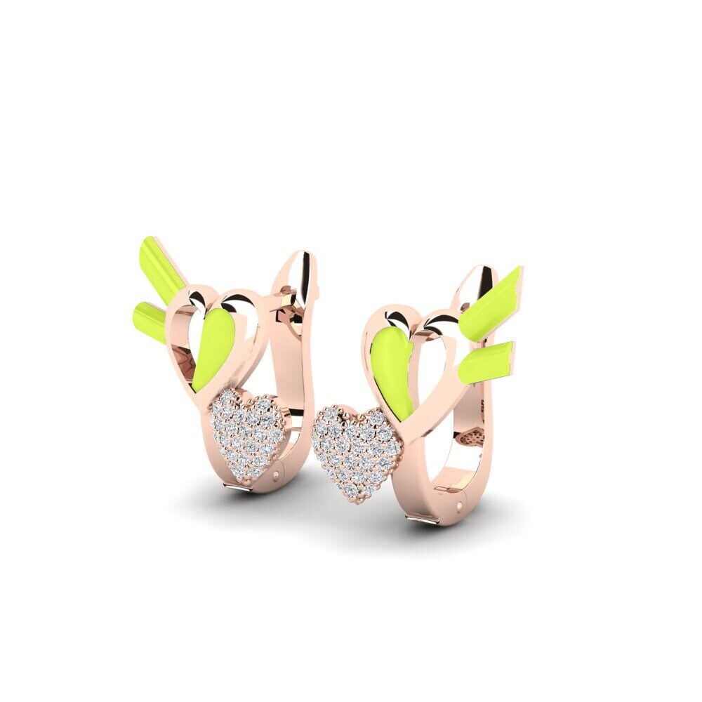 18k Oro Rosa Pendiente de mujer Specchi