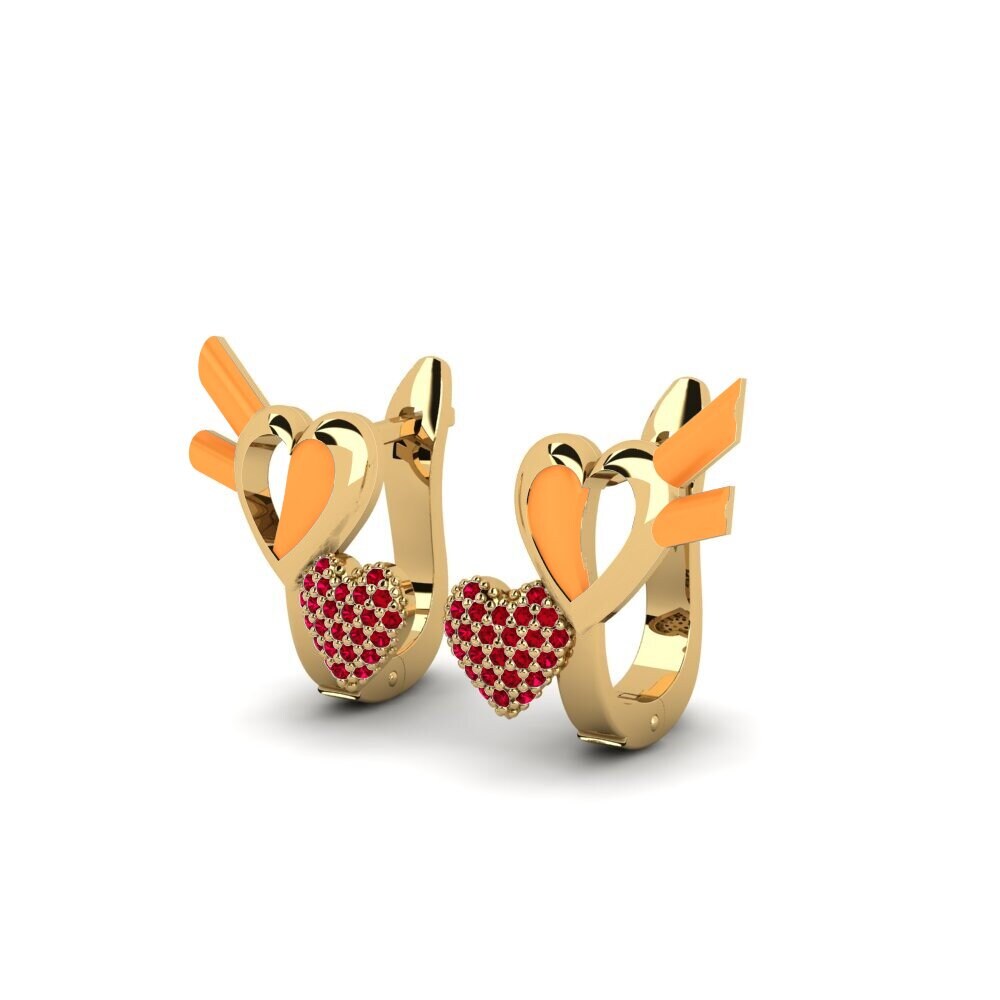 Red Zirconia Women's Earring Specchi