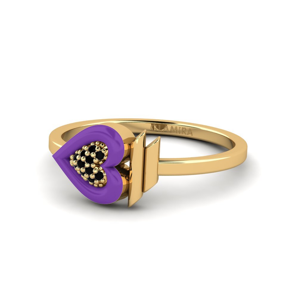 Zafiro negro Anillo Speranzalife