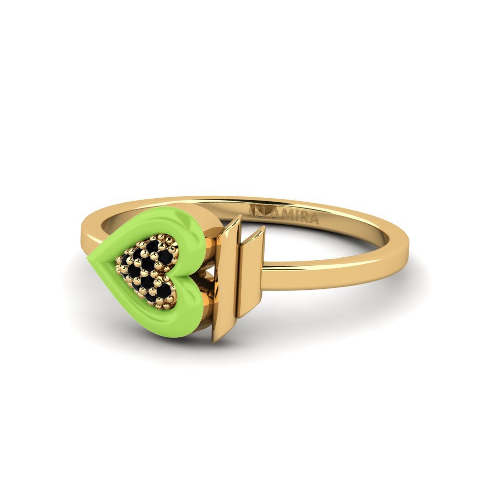 Schwarzer Diamant Ring Speranzalife