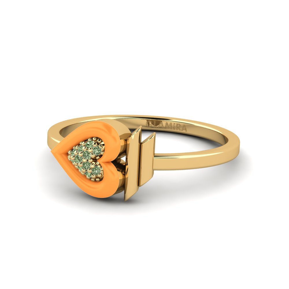 Grüner Diamant Ring Speranzalife