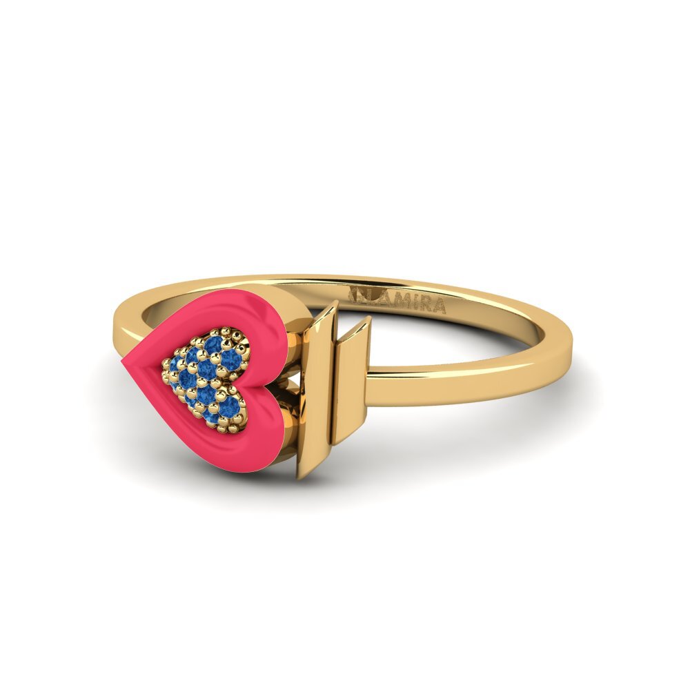 Dunkelblauer Zirkonia Ring Speranzalife