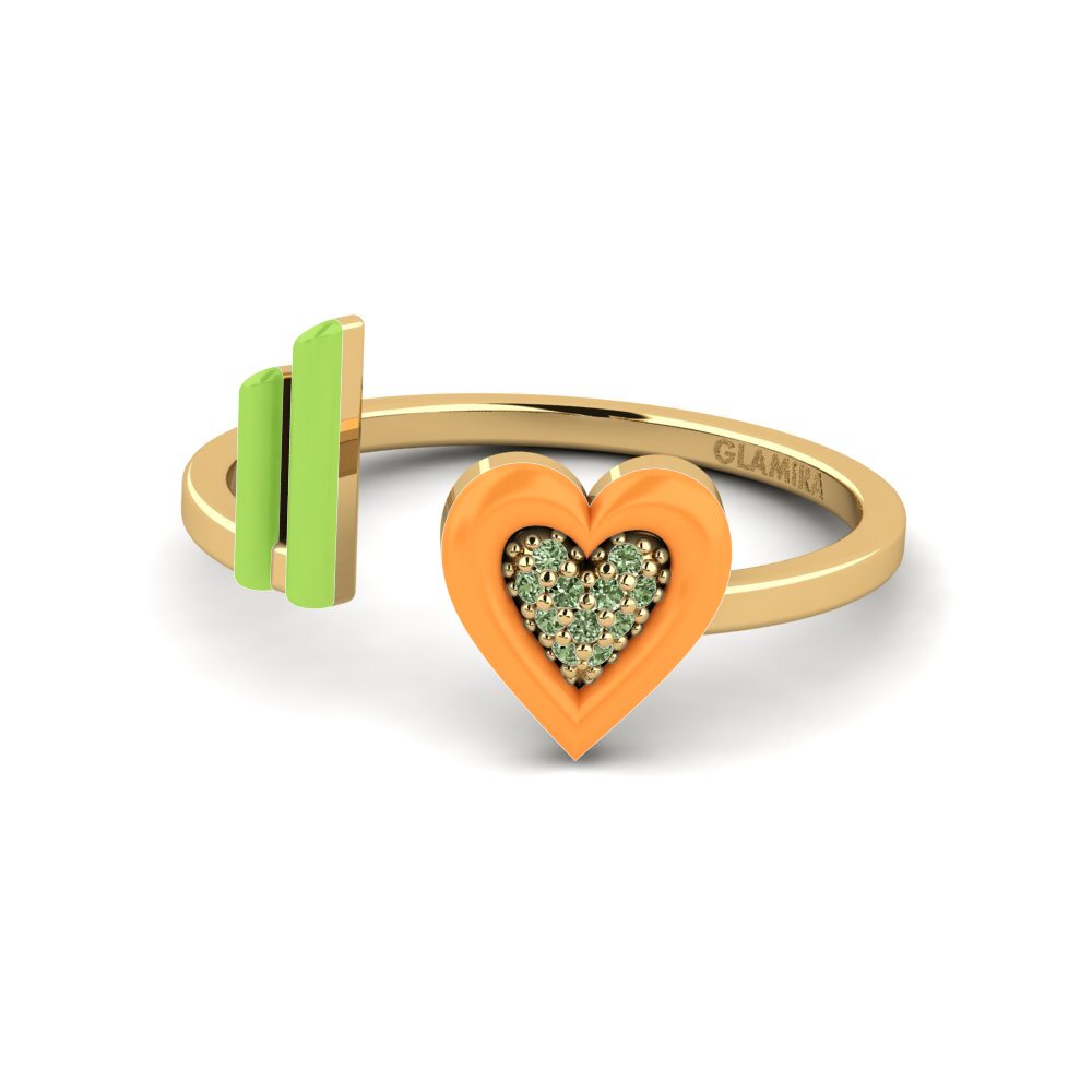 Grüner Diamant Ring Stagi
