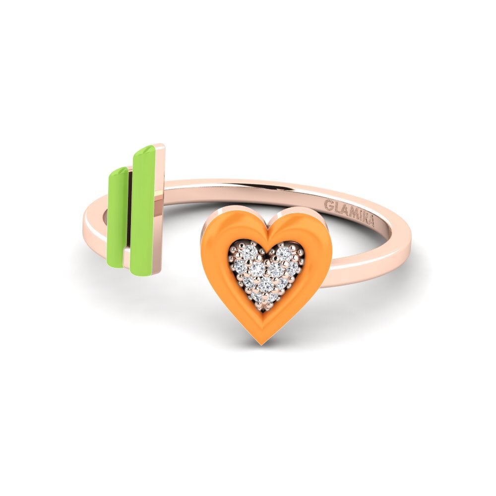 9ct Rose Gold Ring Stagi
