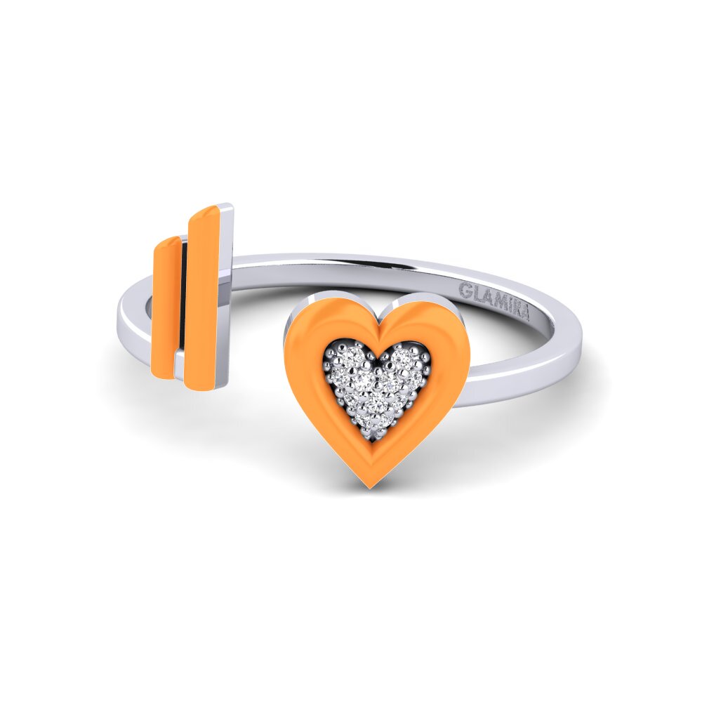 Weiß-Silber Ring Stagi