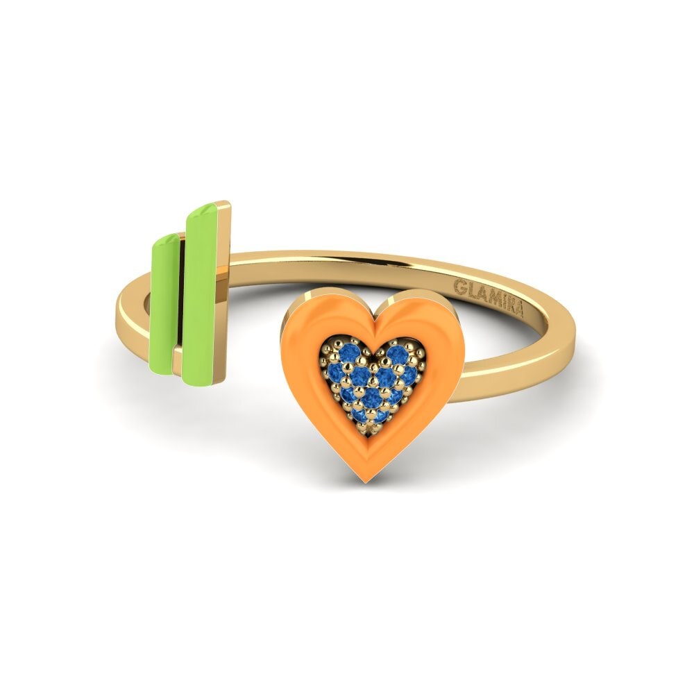 Dunkelblauer Zirkonia Ring Stagi