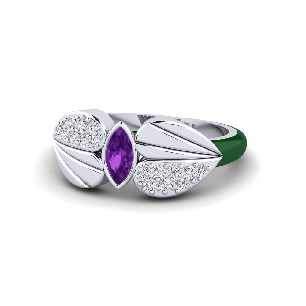 Amethyst Pinky Ring Stirring